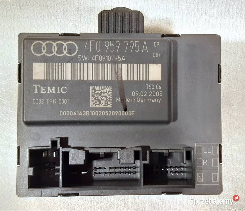 MODUŁ STEROWNIK DRZWI LEWY TYŁ AUDI A6 C6 Części samochodowe sprzedam
