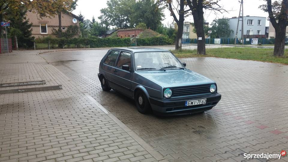 Ładny golf II na glebie STANCE GWINT 18 gaz 1990 1800cm3 Łódź