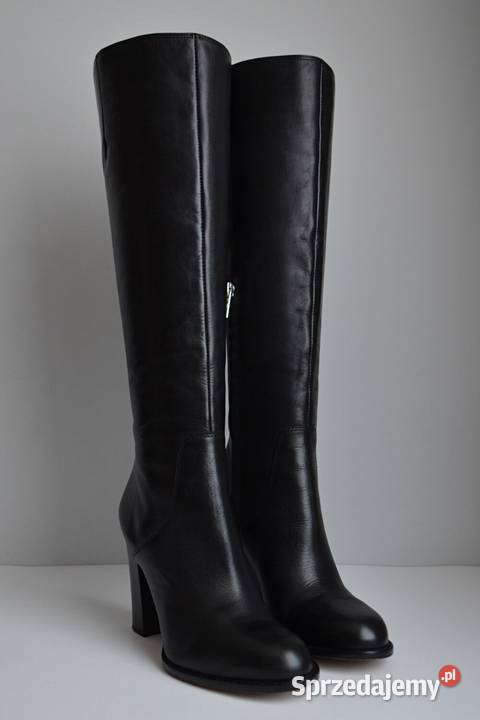 SUPER WYGODNE klasyczne kozaki SAM EDELMAN skóra Obuwie Białystok