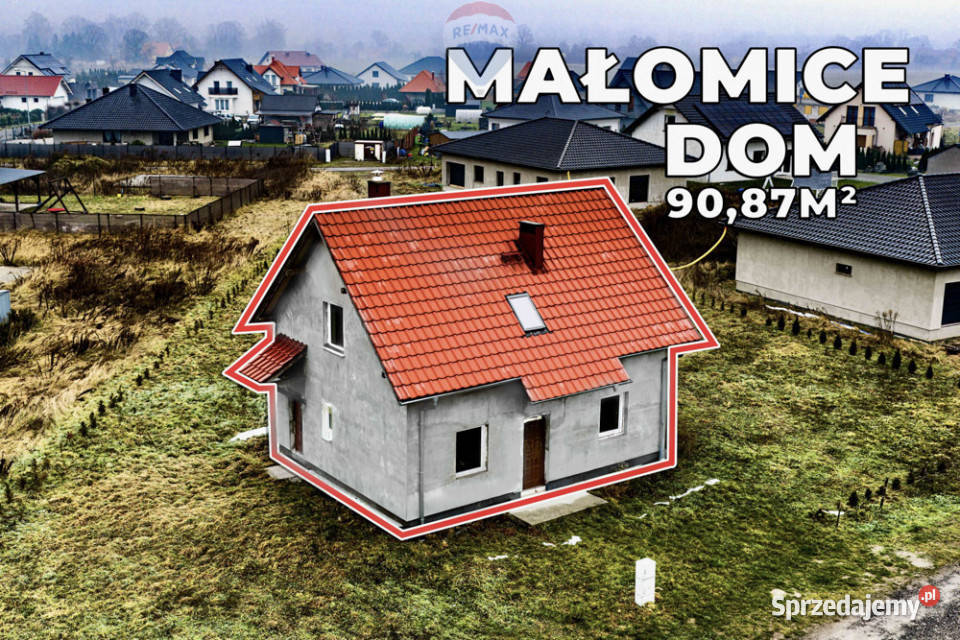 Dom wolnostojący w stanie deweloperskim lubuskie Małomice