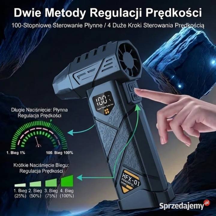 MOCNA MINI DMUCHAWA AKUMULATOROWA TURBO JET FAN Rzeszów