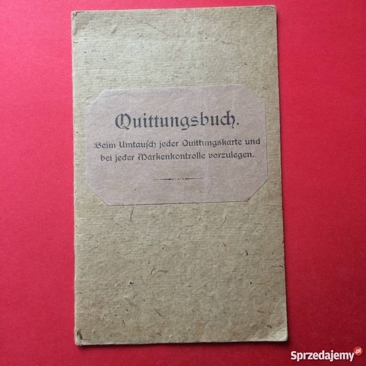 Quittungsbuch Szczecin