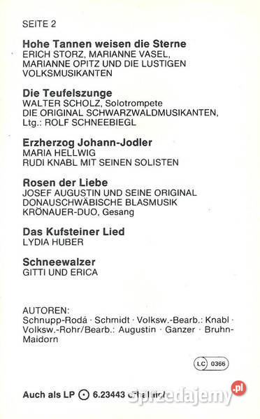 Zabawna muzykaLustige Musikanten 3 kasety Muzyka śląskie Gliwice