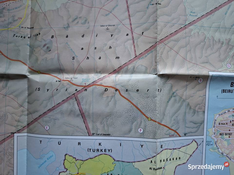 Libanon 11 000 000 Cartographia mapa