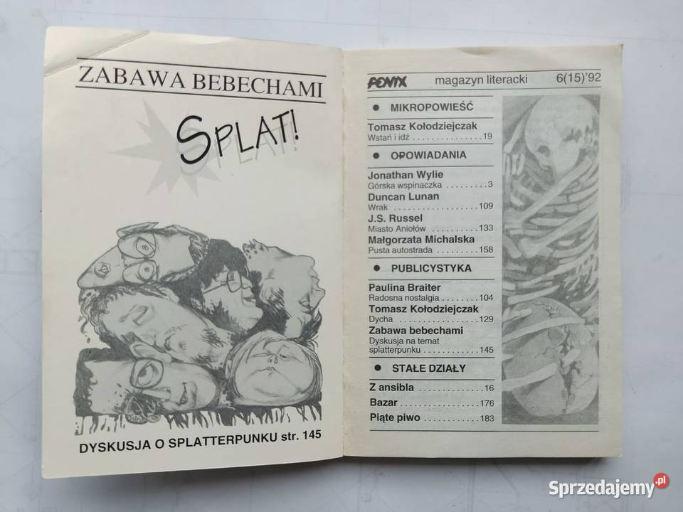 FENIX Fantasy SF magazyn fanzin 1989r biały kruk Proza i poezja pomorskie Gdynia