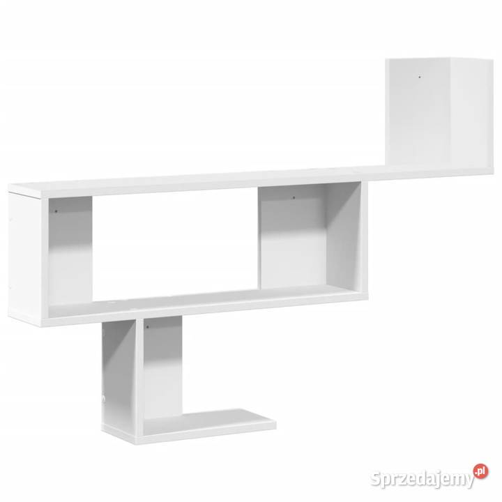 Półka ścienna biała 100x15x70 materiał Warszawa
