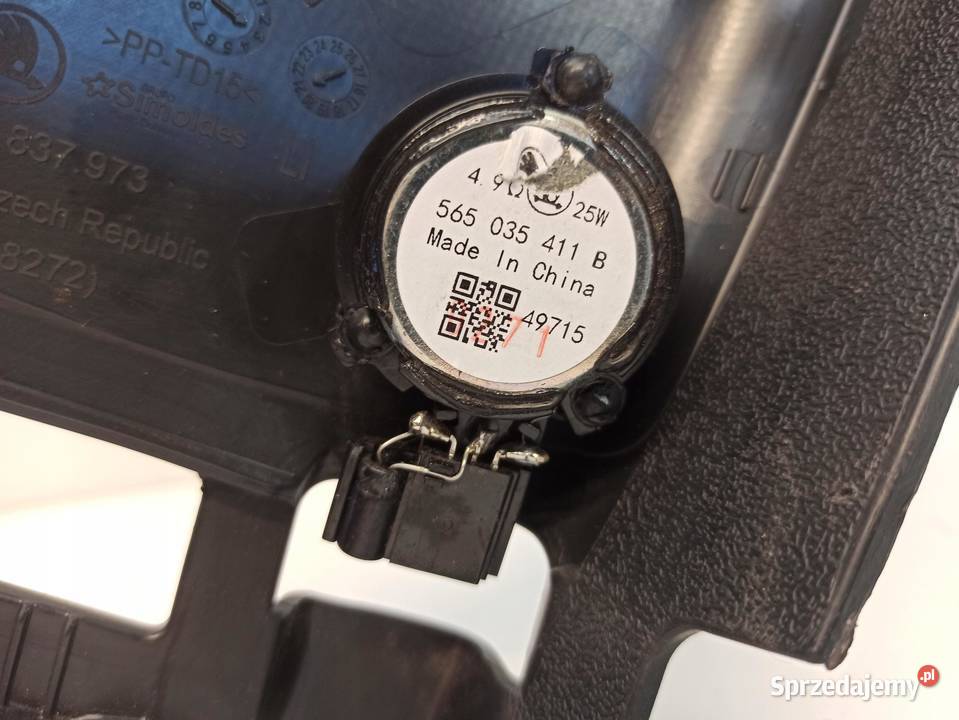 SKODA KODIAQ OSŁONA GŁOŚNIKA LEWA 565837973 osobowe
