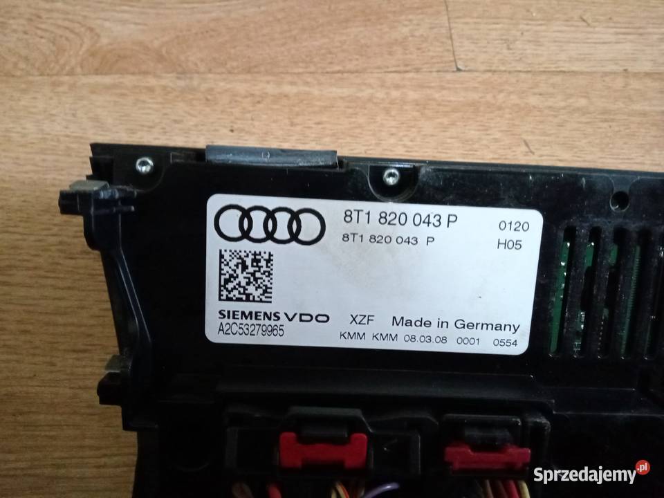 Panel klimatyzacji audi a4 a5 b8 osobowe