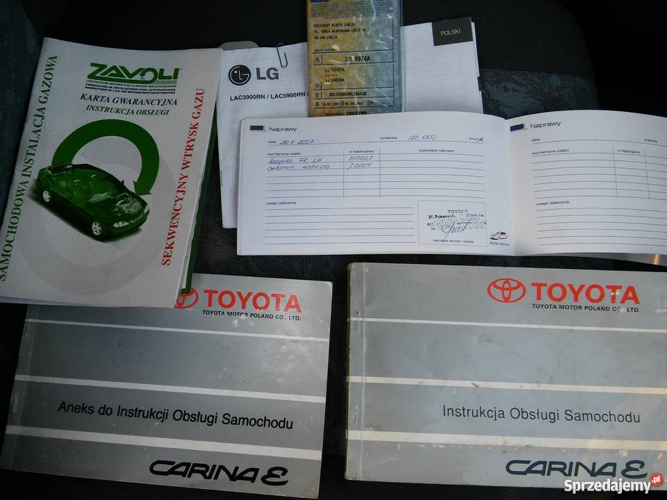 TOYOTA CARINA E 16 B GAZ SEKWENCJA STAN