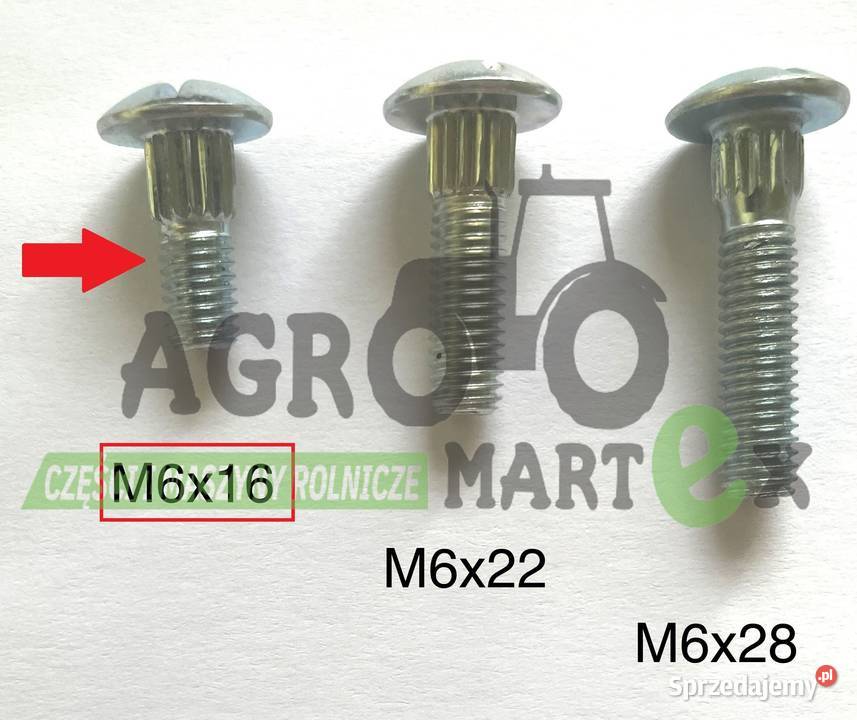 84429099 ŚRUBA KOSY M6x16 CNH