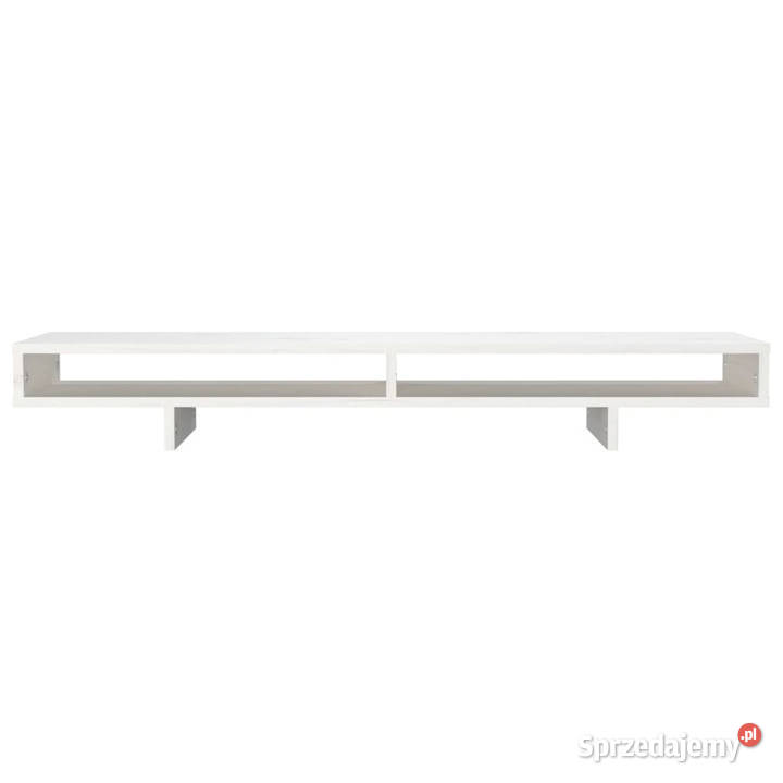Podstawka na monitor biała 100x27x14 lite drewno mazowieckie Warszawa