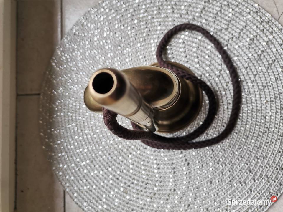 Stara mosiężna trąbka sygnalowa w stylu Art Deco małopolskie Kraków