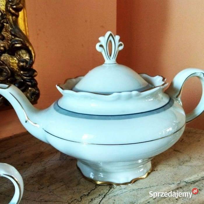 Serwis do herbaty Karlskrona Szwecja Na 12 osób Porcelana i szkło pomorskie Gdańsk