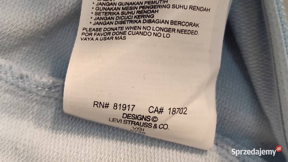 Rampers pajacyk kombinezon firmy Levis rozmiar Łódź sprzedam