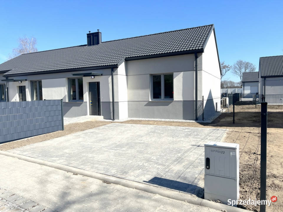 Parterowy bliźniak media miejskie do wykończenia Rok budowy 2026
