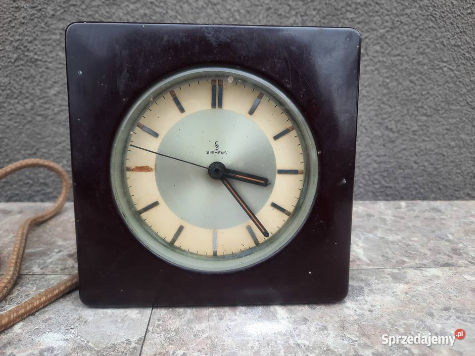 81 Stary zegar budzik elektryczny Siemens Tczew