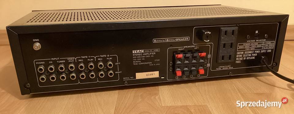 Wzmacniacz Equalizer TEAC A880 SPRAWNY ładny Wzmacniacze i pokrewne Elektronika