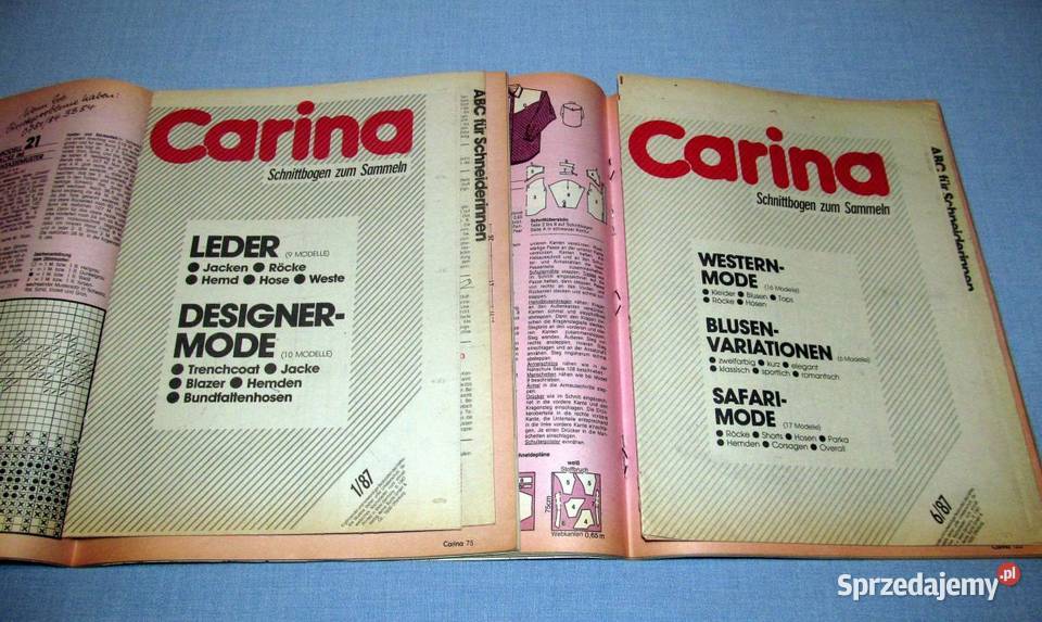 Carina Burda 161987 Moda młodzieżowa z wykrojami Skępe