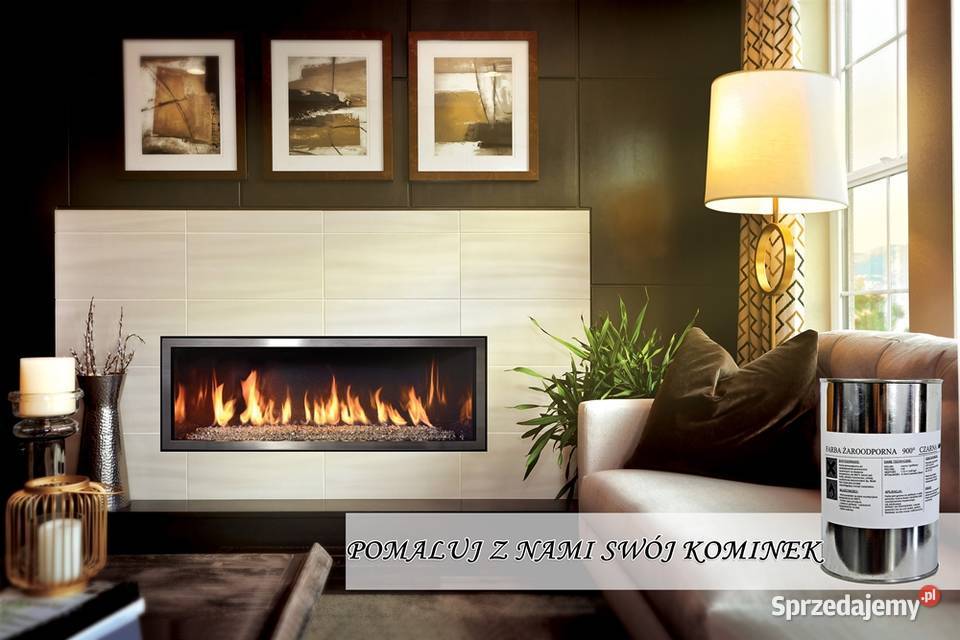 FARBA KOMINKOWA LAKIER ŻAROODPORNA 10L TRWAŁA Skawina