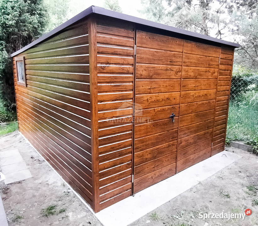 SCHOWEK DOMEK OGRODOWY 3m x 4m SPAD TYŁ BRAMA Łapanów