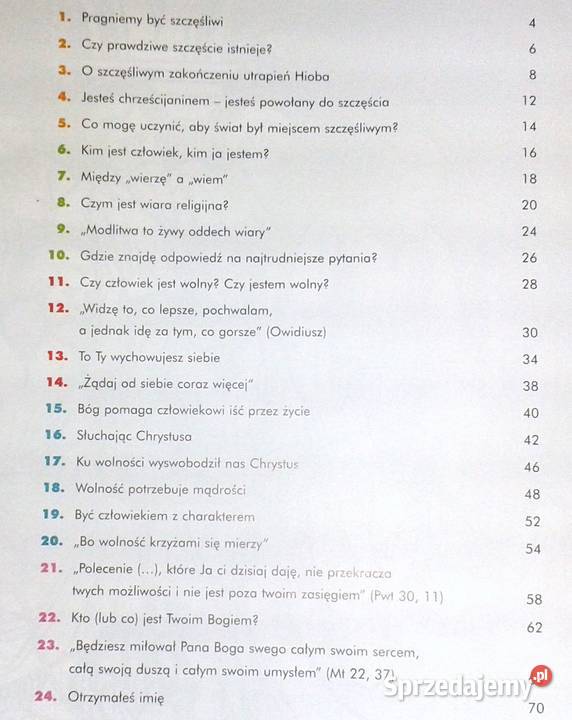 Religia Wolni miłość kl2 D Jackowiak J Szpeta Chełm