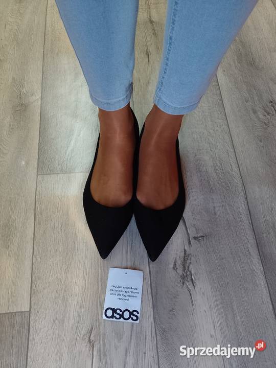 43 ASOS Czarne baleriny wieczorowe z Londynu Kraków