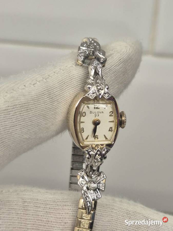 Zabytkowy zegarek damski BulovaDiamond śląskie Chorzów