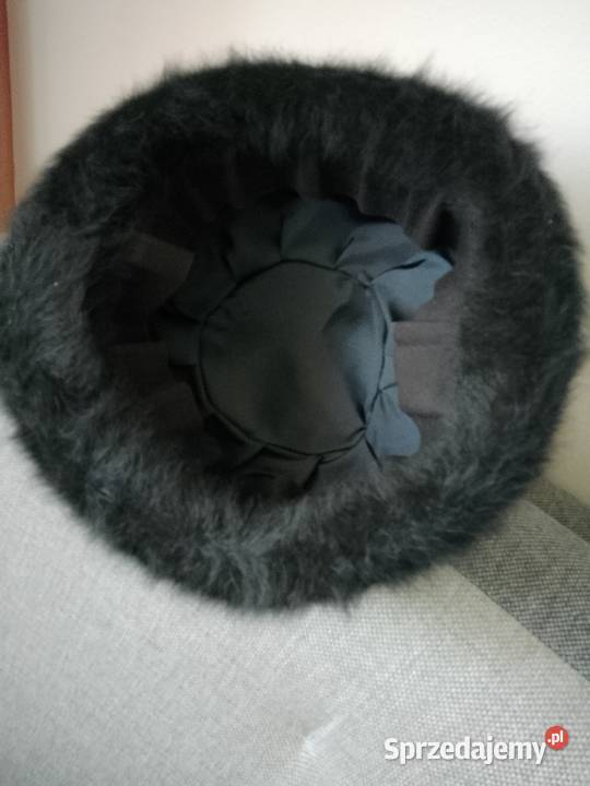 Kapelusik z moheru czarny Łódź