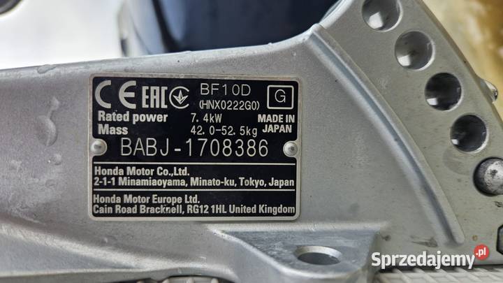 Ponton Honda HonWave MS320 silnik Honda BF10D 10 łódzkie Łódź