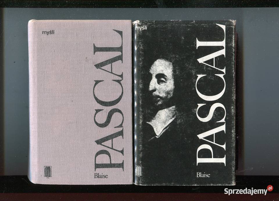 Myśli Blaise Pascal 2 egzemplarze Rok wydania 1989 zachodniopomorskie Szczecin