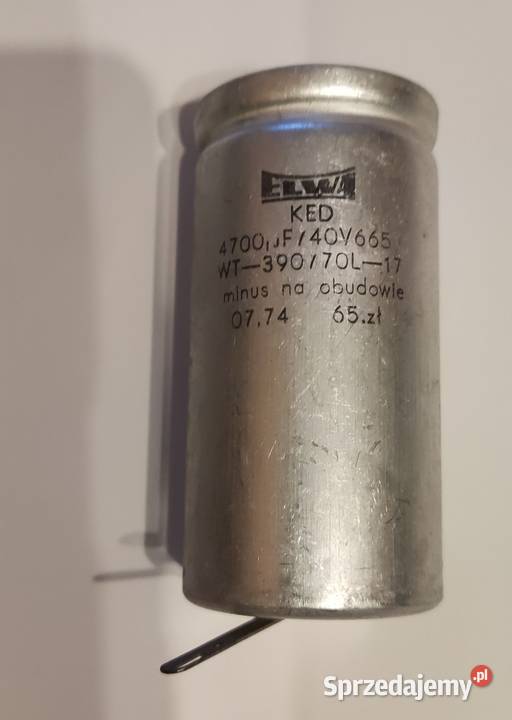 Kondensator ELWA KED 4700uF40V 665 Warszawa