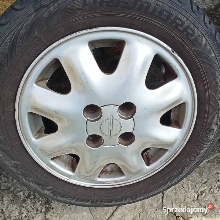 Koła Alufelgi ładnymi oponami 14 4x100 Astra Opatów sprzedam