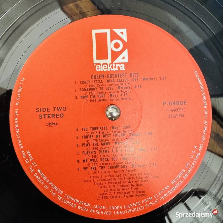 Queen Greatest Hits EXNM Japan Obi LP 1981 Warszawa