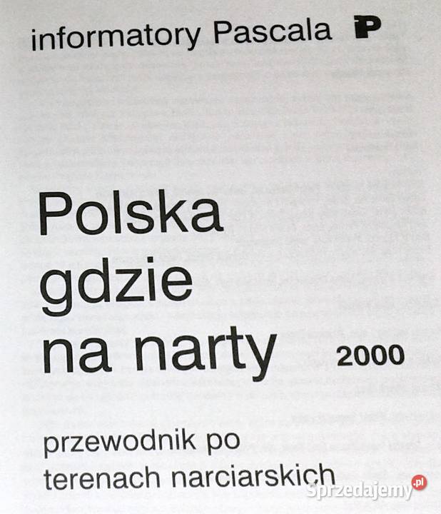 Polska gdzie na narty informator Pascala