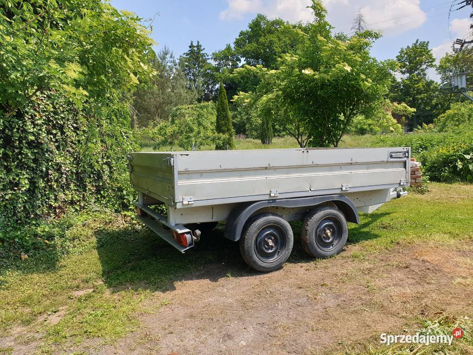 Przyczepa samochodowa dwuosiowa z hamulcem Dzierżoniów