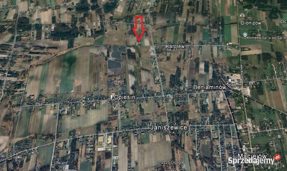 Grunt Opiesin 1238m2