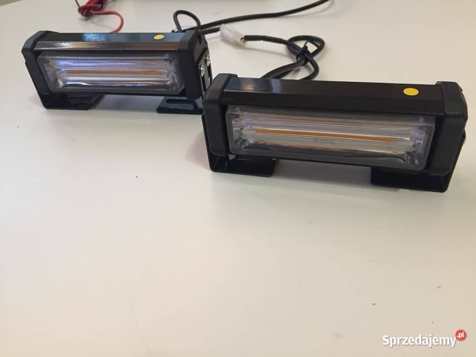 Lampy ostrzegawcze 2 x 8W COB sterownik 6 trybów Warszawa sprzedam