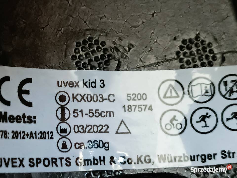 Kask dziecka na snowboard narty firmy UVEX Pozostałe Szczyrk