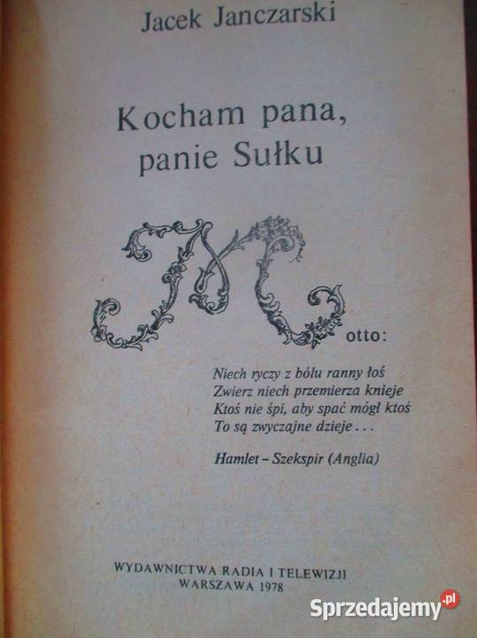 Kocham pana panie Sułku J Janczarski 1978satyra