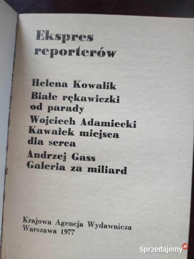 Ekspres reporterów 1977 ISBN 8167880600736 Kielce