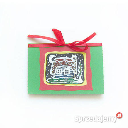 świąteczne kartki ręcznie malowane zima kartki Białystok