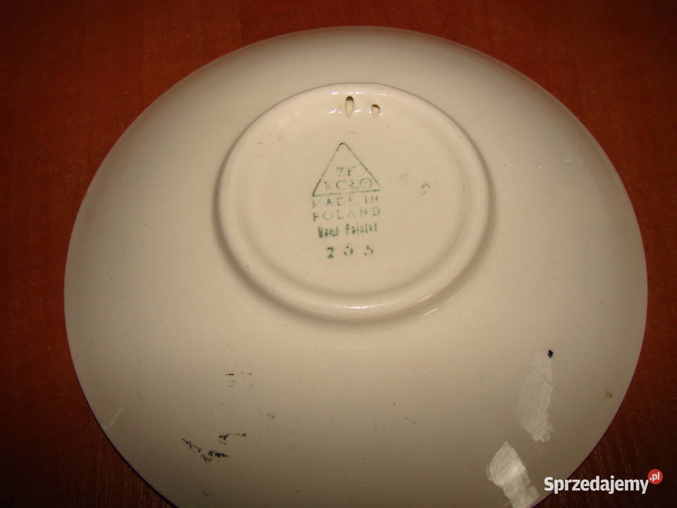 ZF Koło fajansowy talerz PRL Pruszcz Gdański sprzedam