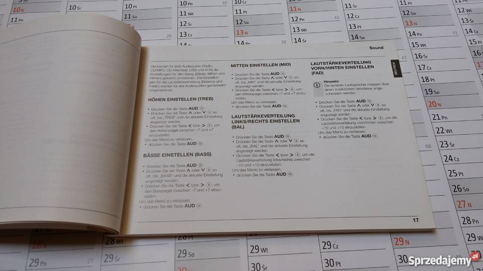 Instrukcja obsługi MAN MP48 Pozostałe