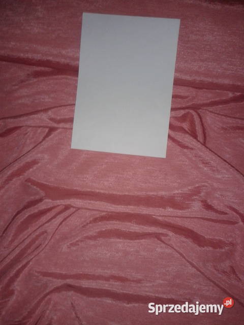 zasłona gotowa szantung 150 x 190 odcienie różowego Wrocław sprzedam