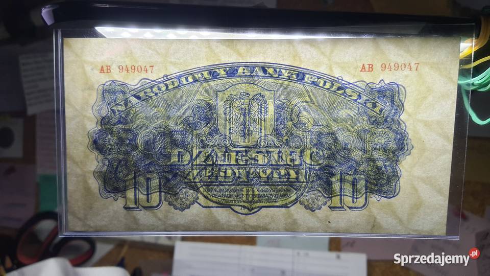 10 złotych 1944 obowiązkowym mazowieckie Warszawa sprzedam