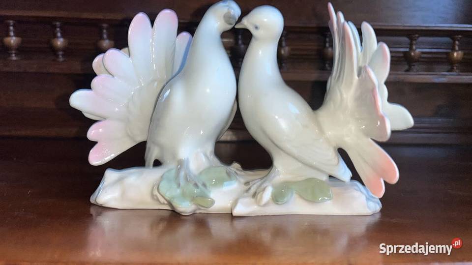 Para gołąbków Figurka z porcelany Grafenthal