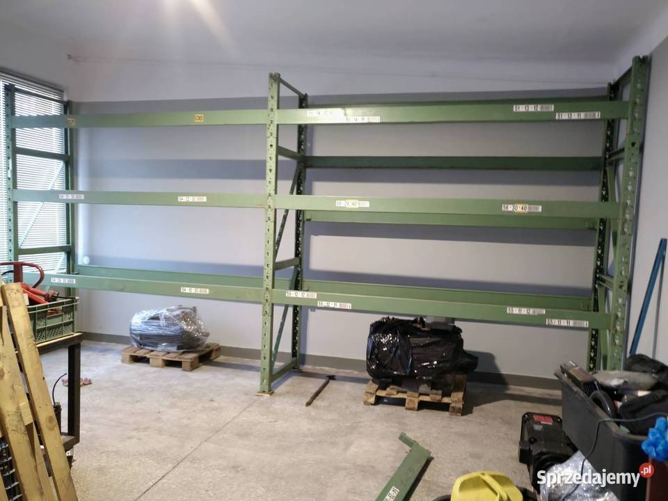 Niemiecki metalowy regał paletowy GEMAC wys 270 Skierniewice
