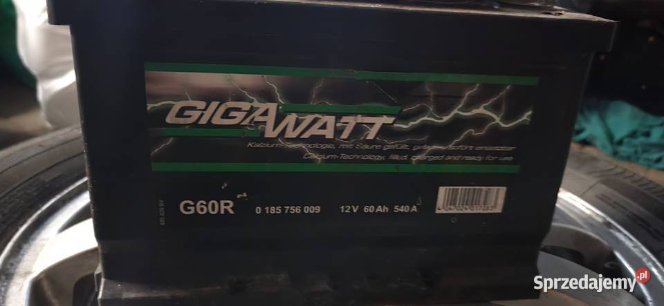 Akumulator 12V 60Ah 540A osobowe Rojewo sprzedam