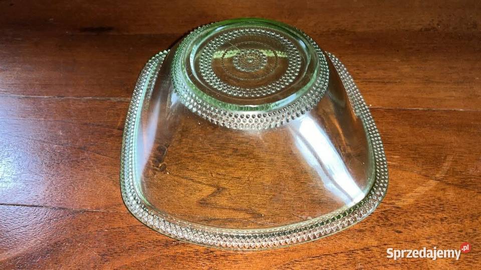 Salaterka miska owocarka Szkło zielone Gdańsk sprzedam