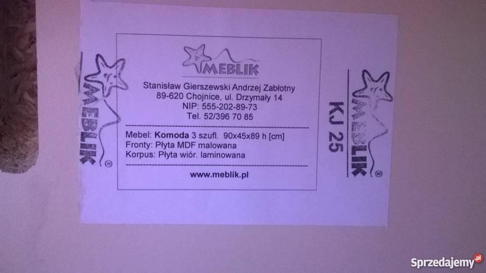 Komoda Meblik orchidea bordo